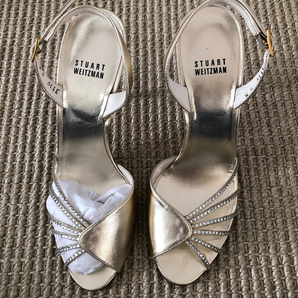 Stuart Weitzman Gold Sandals